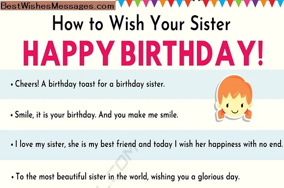 Birthday wishes -Sister-