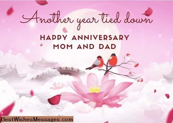anniversary msgs for parents