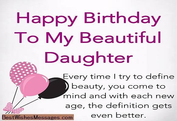 bday wishes to daughter